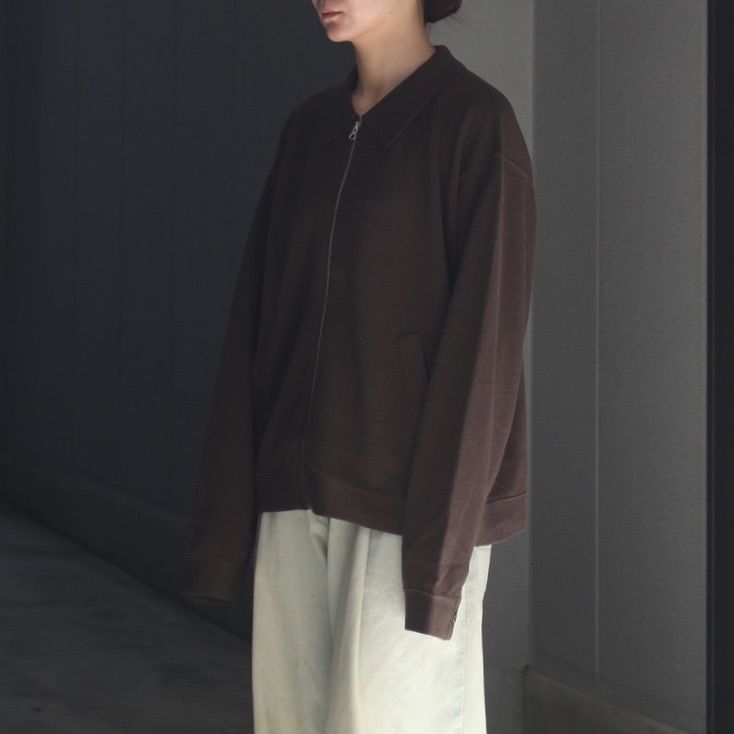 【残り一点】Co/Wo Moss Stitch Zip Blouson