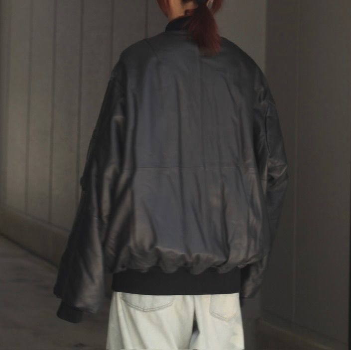 【残りわずか】Leather Flight Jacket