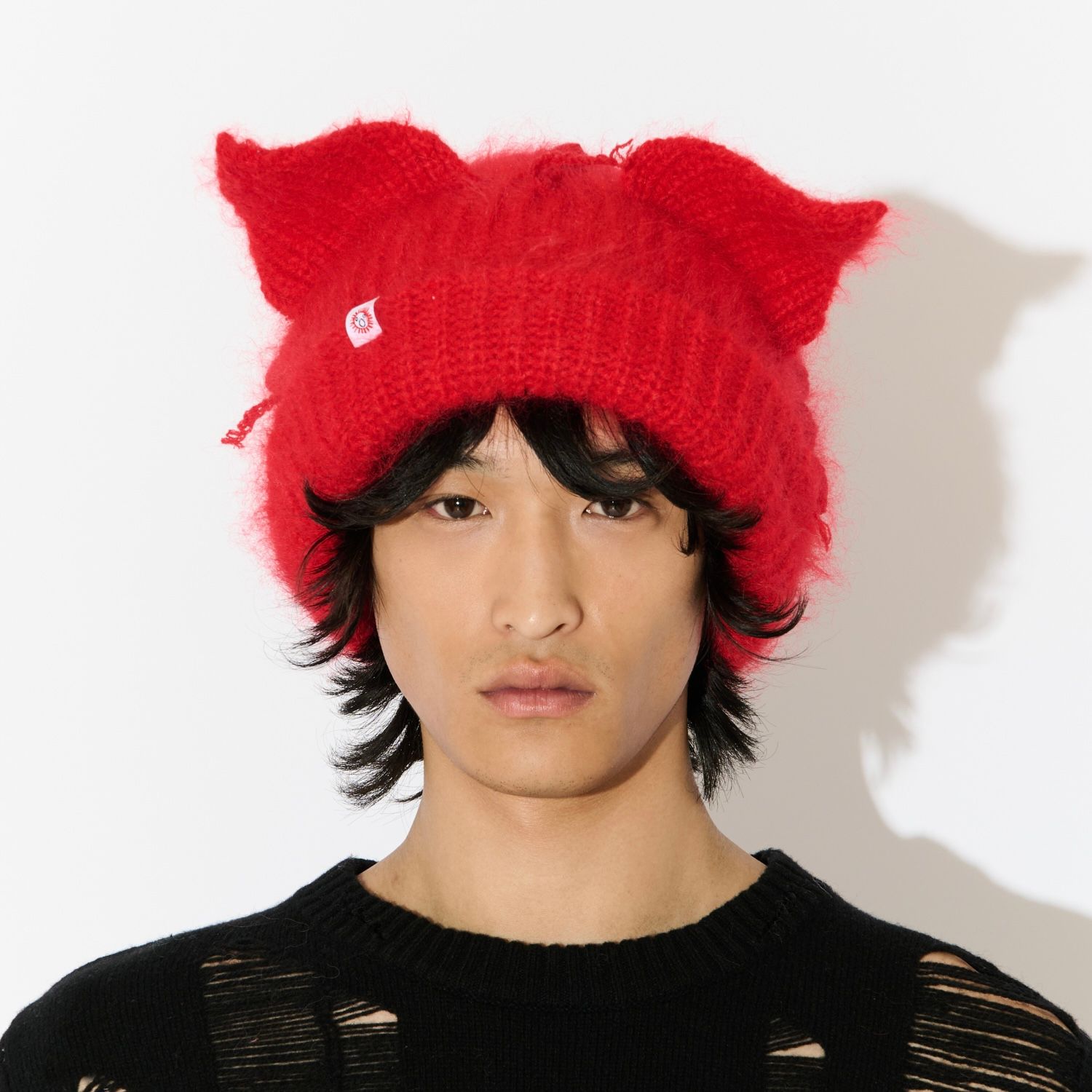 【残り一点】Mohair Chunky Ears Beanie