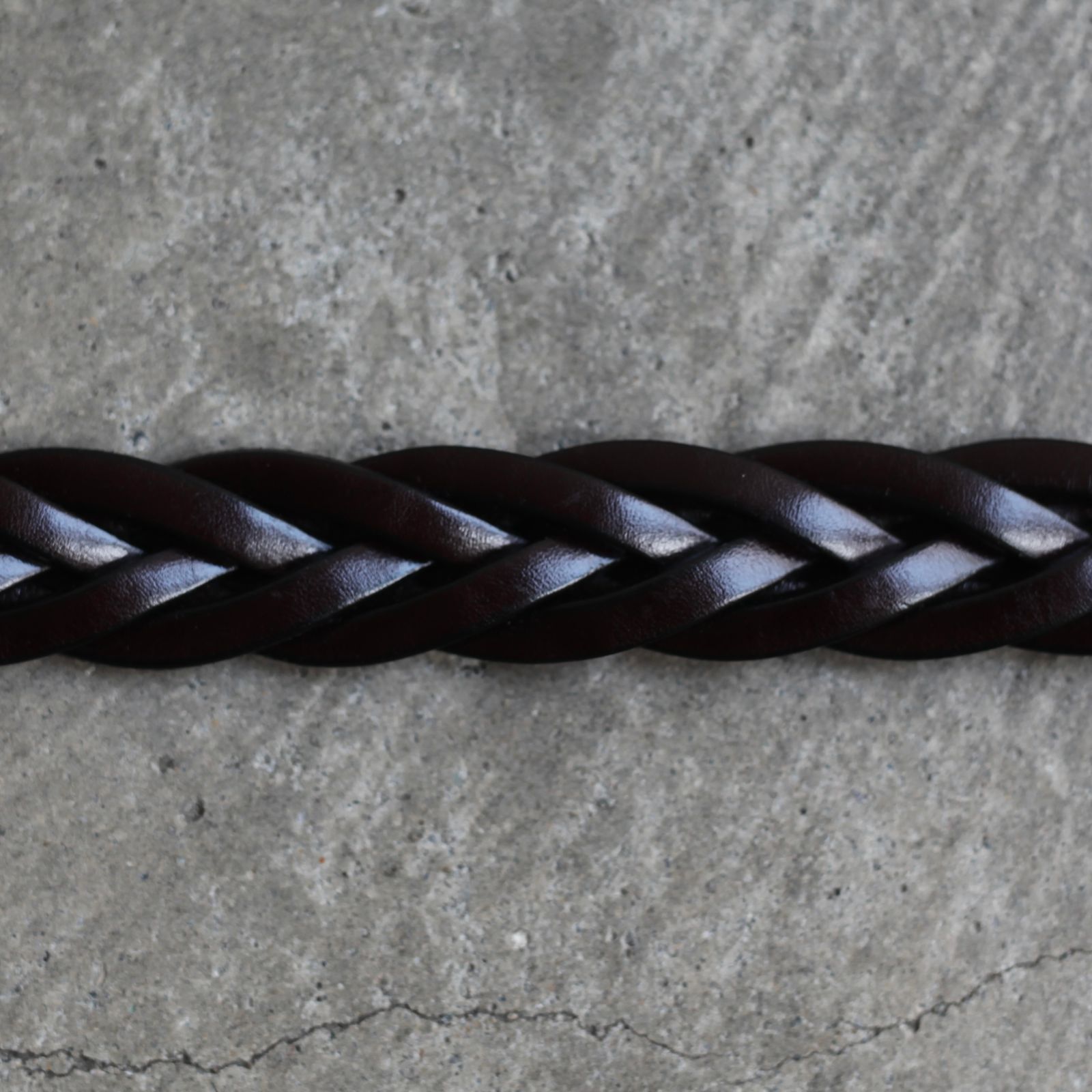 【残り一点】1/4 Long Tip Braided Belt(HAVANA×BRASS)