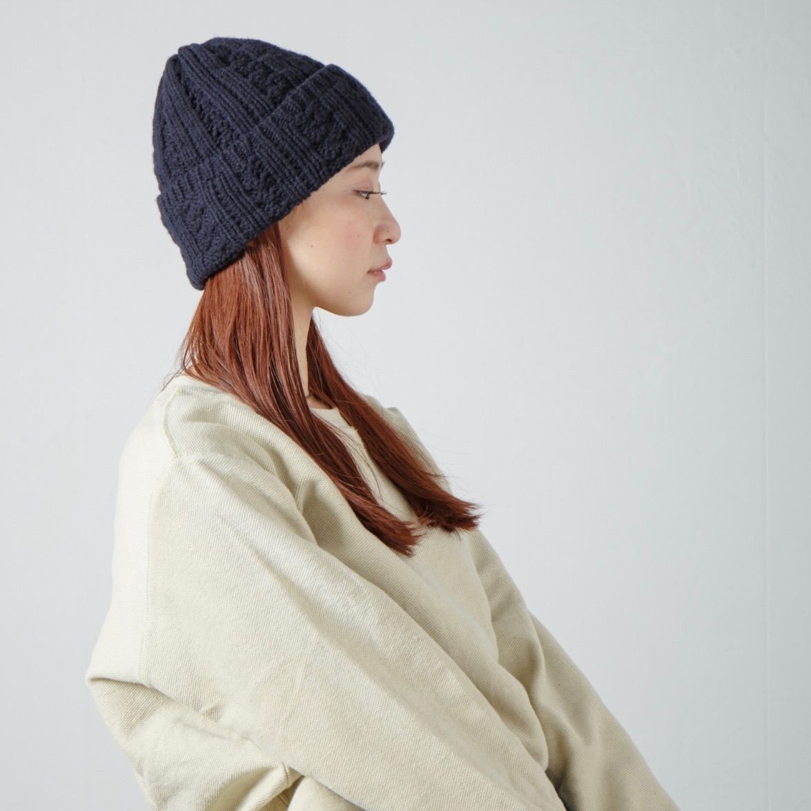 【残り一点】Insideout Cable Knit Cap