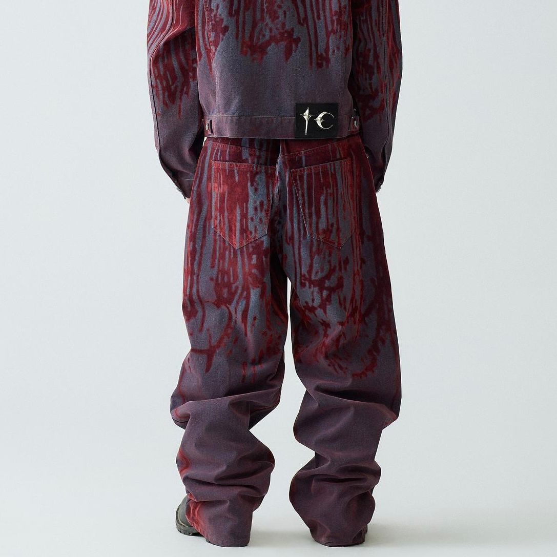 【残り一点】Blood Lazered Denim Pants