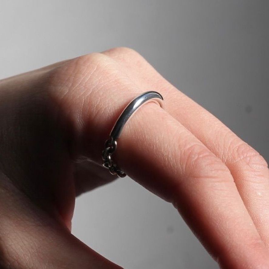 【残り一点】Mix Chain Ring(ANTIQUE)