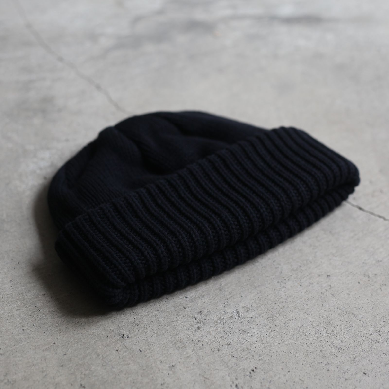 【残りわずか】Knit Cap(BLACK)
