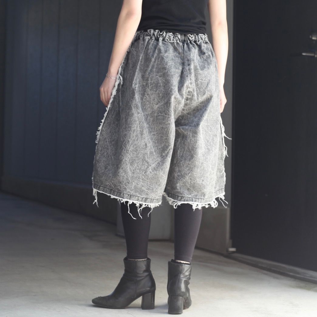 【残り一点】ピグメントプリントデニムショーツ