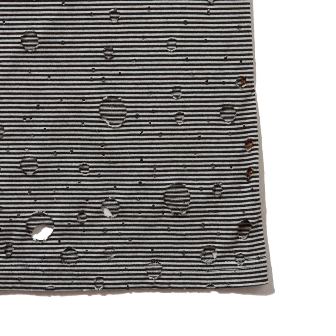 【残り一点】Destroyed Boat Neck Stripe Tee