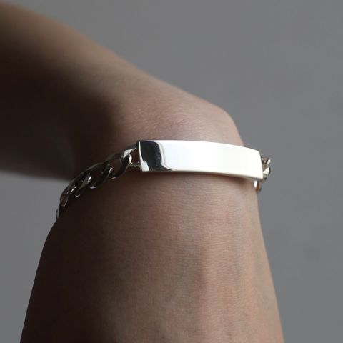 【お取り寄せ注文可能】ID Bracelet_XL(SILVER)