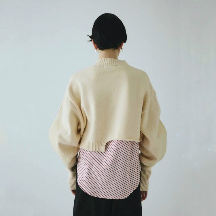 【残り一点】Asymmetrry Hem Knit Tops
