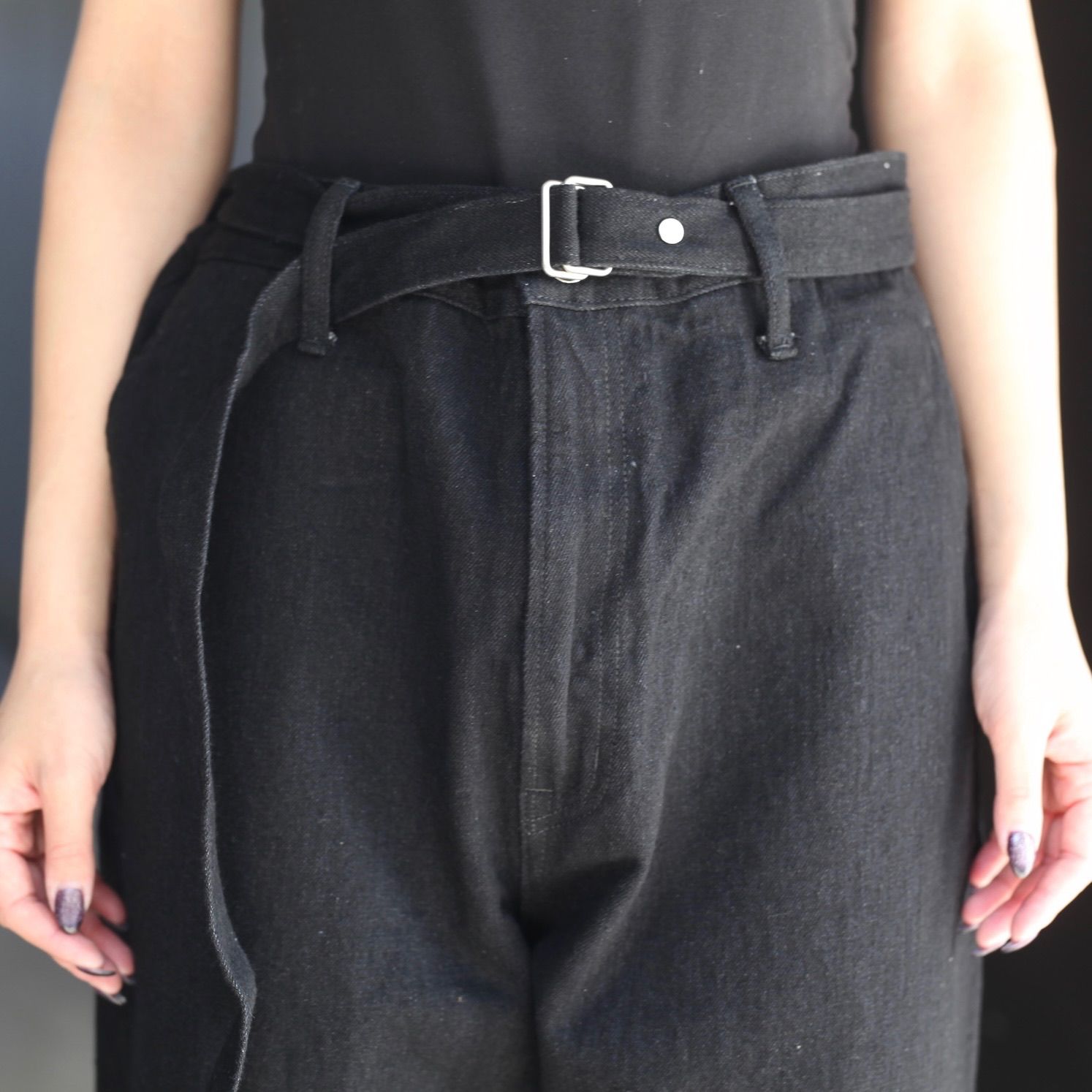 【残り一点】Belted Trousers(ONE WASH)