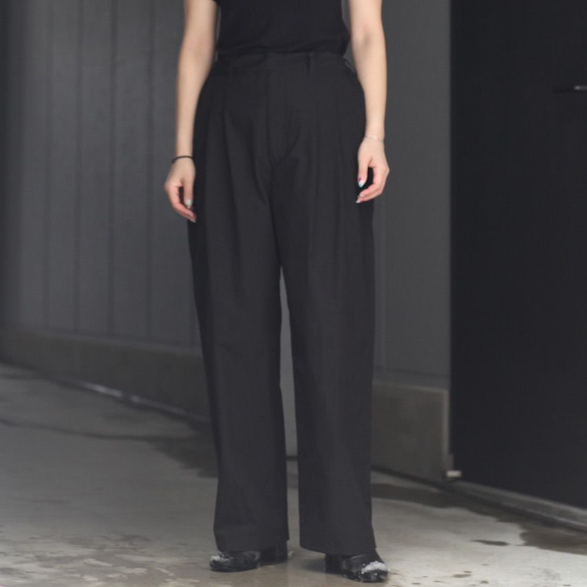 パンツ ssstein  Windbreaker Easy Trousers stein / シュタイン】WINDBREAKER EASY TROUSERS - BLACK | 公式