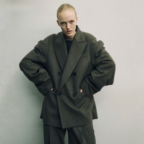 【残り一点】Wool Doeskin Deformed Shoulder Jacket