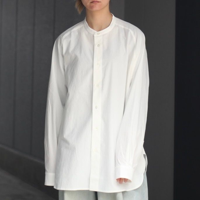 【残り一点】Raglan Stand Collar Shirt_C