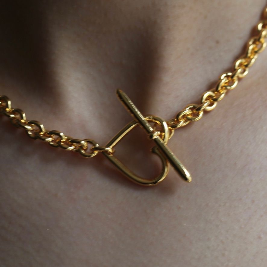 BASICKS - 【残りわずか】Heart Necklace_Small Link(GOLD