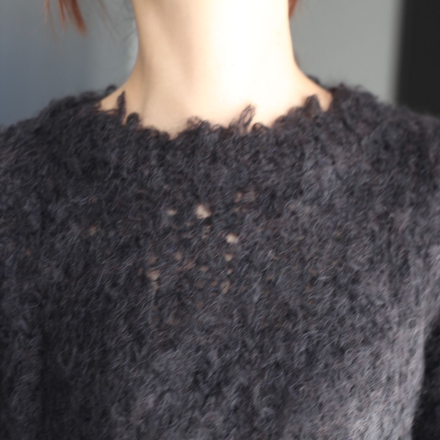 【残り一点】3Color Mix Mohair Crewneck Sweater