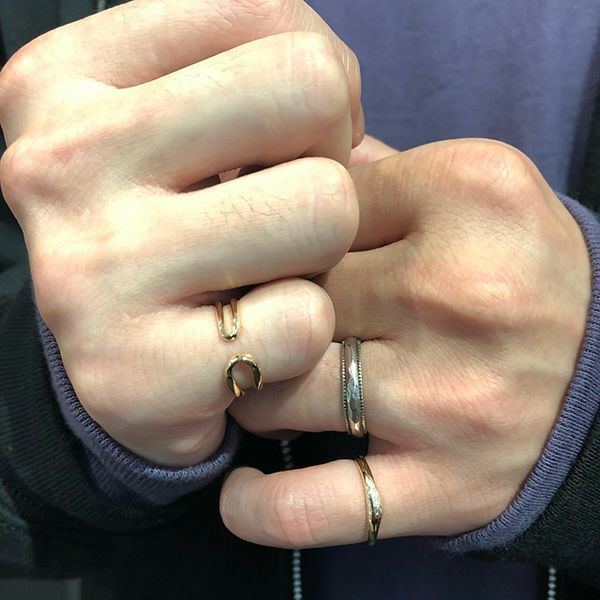 【お取り寄せ注文可能】K10 Narrow Ring_No.2(GOLD)