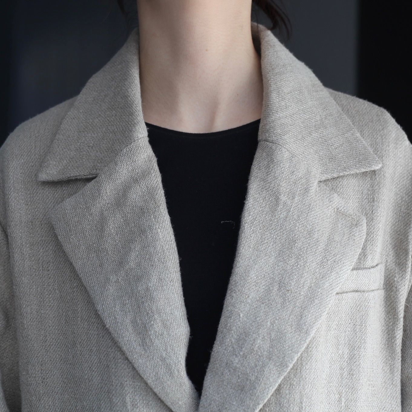 【残り一点】セミウェットリネンシングルジャケット