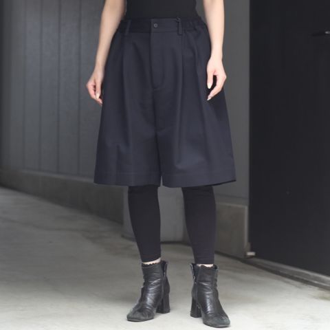 【残り一点】Wool Kersey Wide Easy Short Trousers