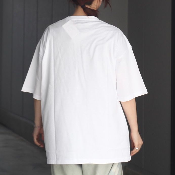 【残りわずか！】Dime ホワイト Pawz Tシャツ ESSAY - 【残りわずか】Oversized Drop Shoulder T-shirt