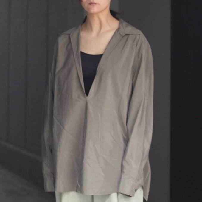【残り一点】Silk/Nylon Oversized Skipper Shirt