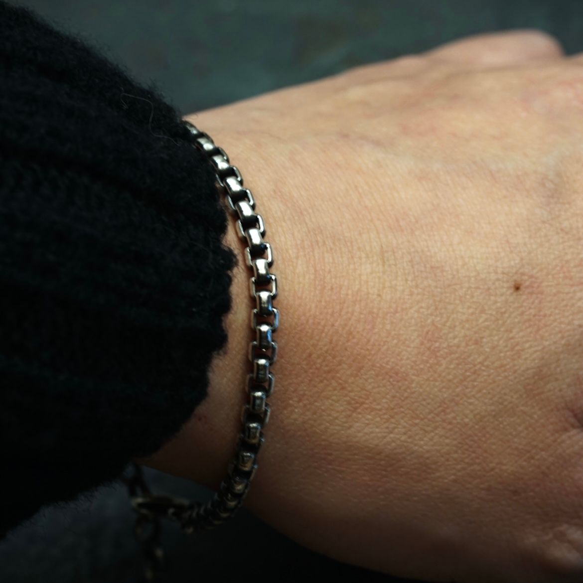 【お取り寄せ注文可能】Square Block Chain Bracelet
