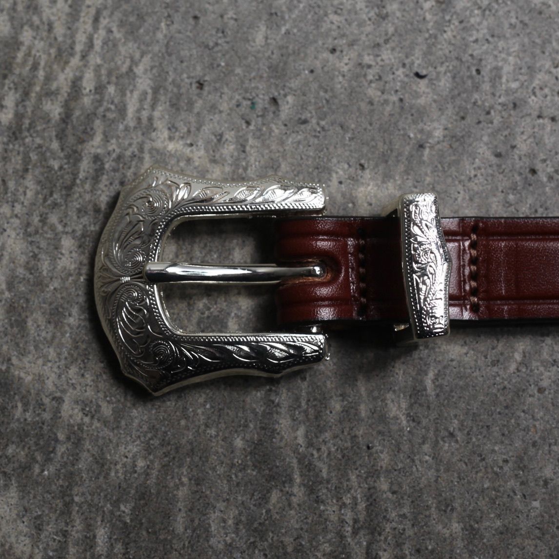 TORY LEATHER - 【残り一点】3/4 Inch Western Belt(OAKBARK