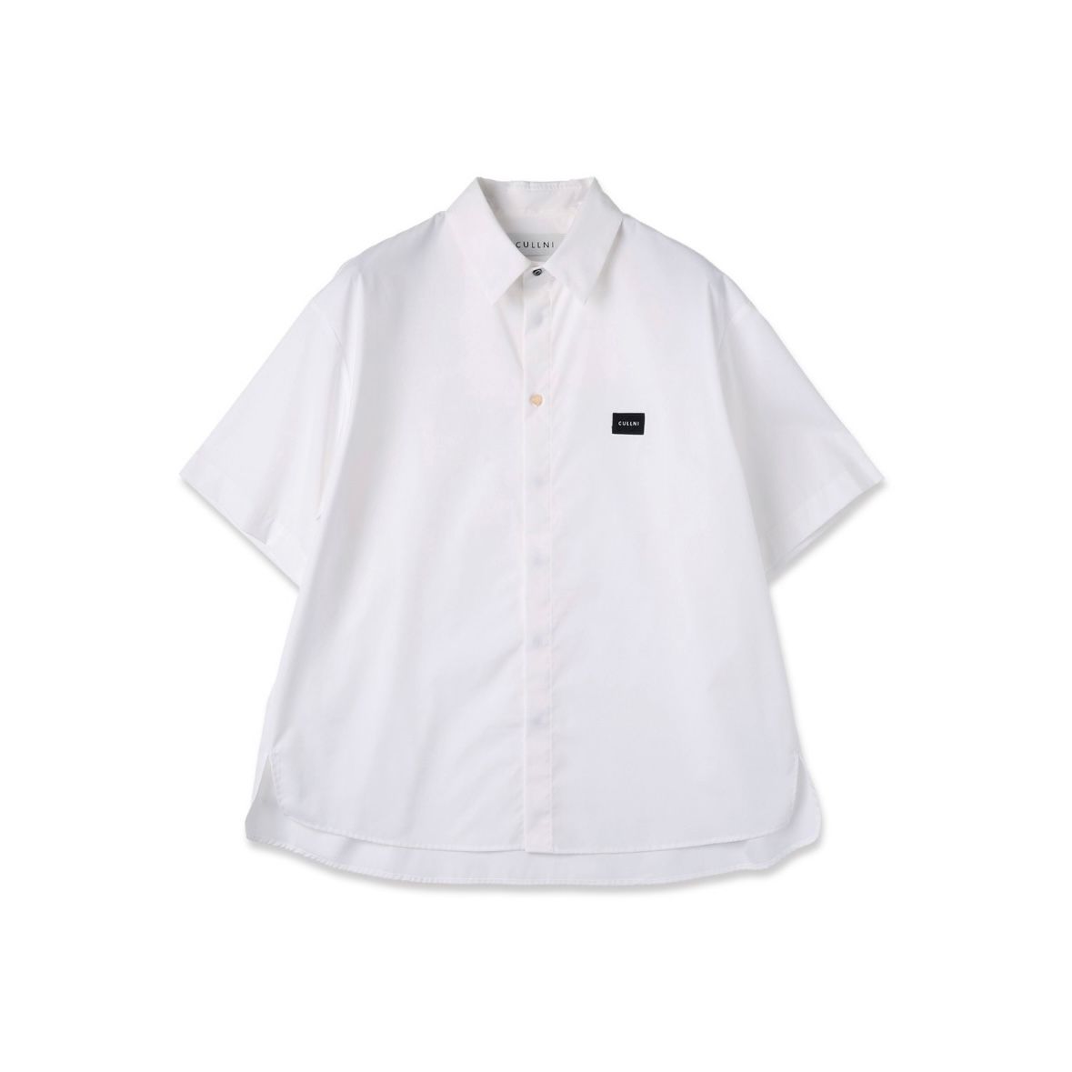 【残り一点】High Count Broadcloth Embroidery Patch Short Sleeve Shirt