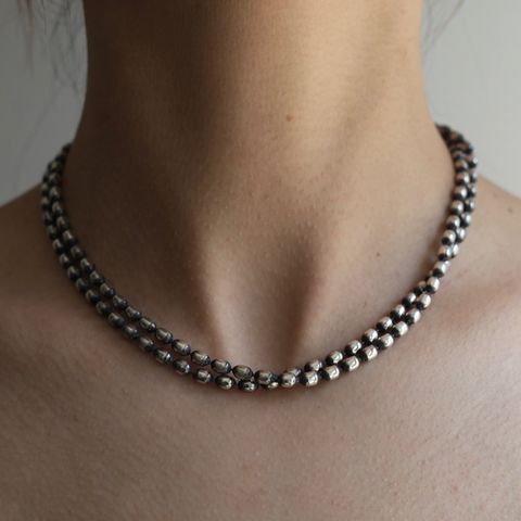 【お取り寄せ注文可能】Oval Bowl Chain W Necklace