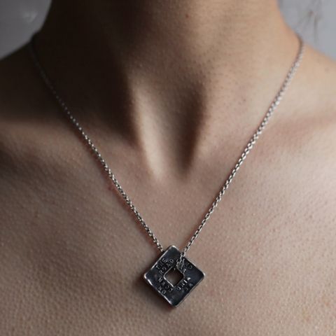 【残り一点】Stairway to Heaven Square Pendant(SILVER)