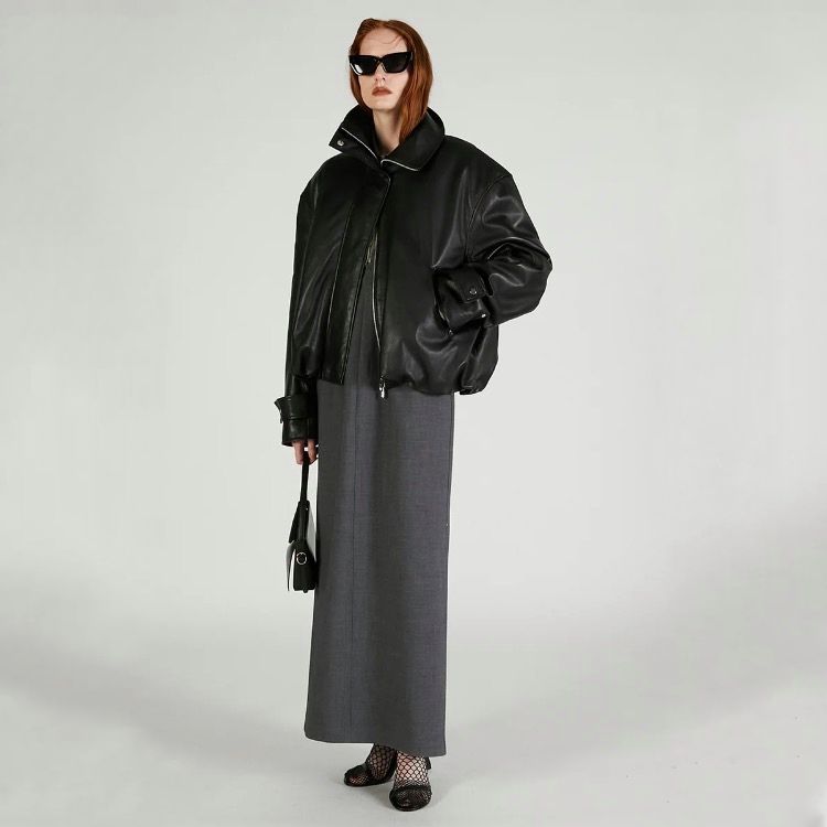 【残り一点】Sheep Leather High Neck Blouson