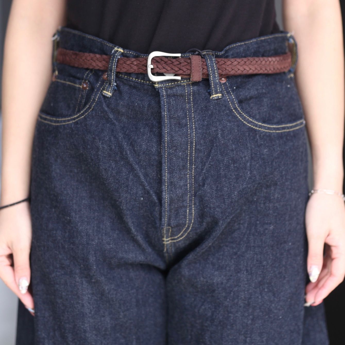 【残り一点】Deformation Wide Eco Denim Jeans