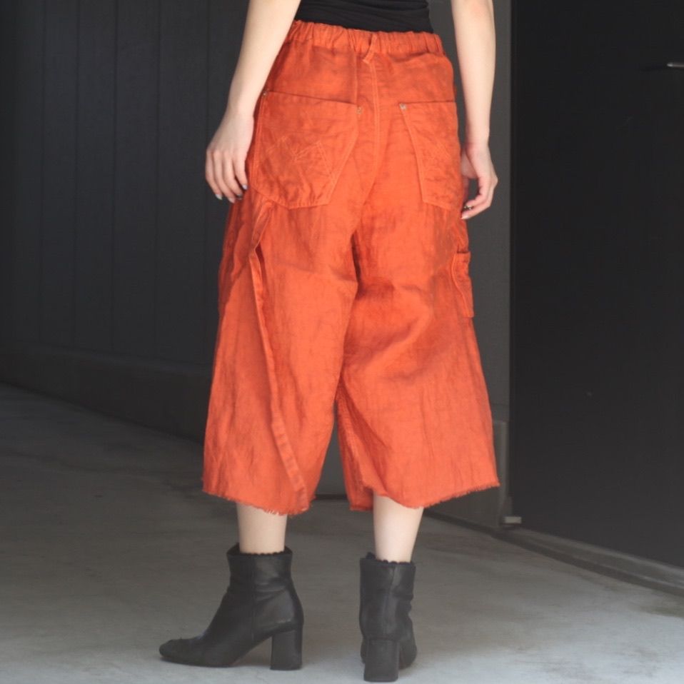 【残り一点】Easy Work Short With Garment Dyed (ITALIAN AIRFORCE TABLE CLOTH)
