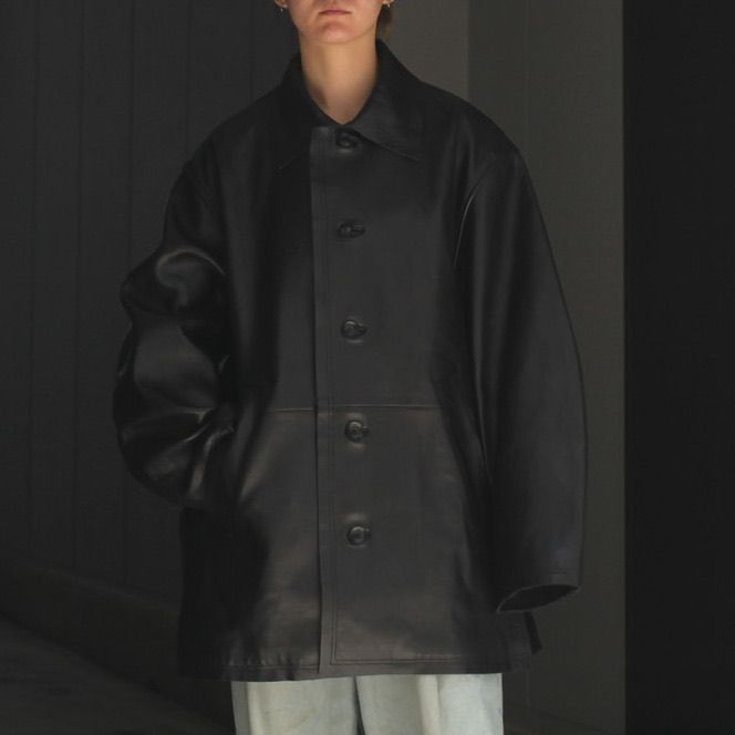 YOKE - 【残りわずか】Cut-Off Leather Car Coat | ACRMTSM ONLINE STORE