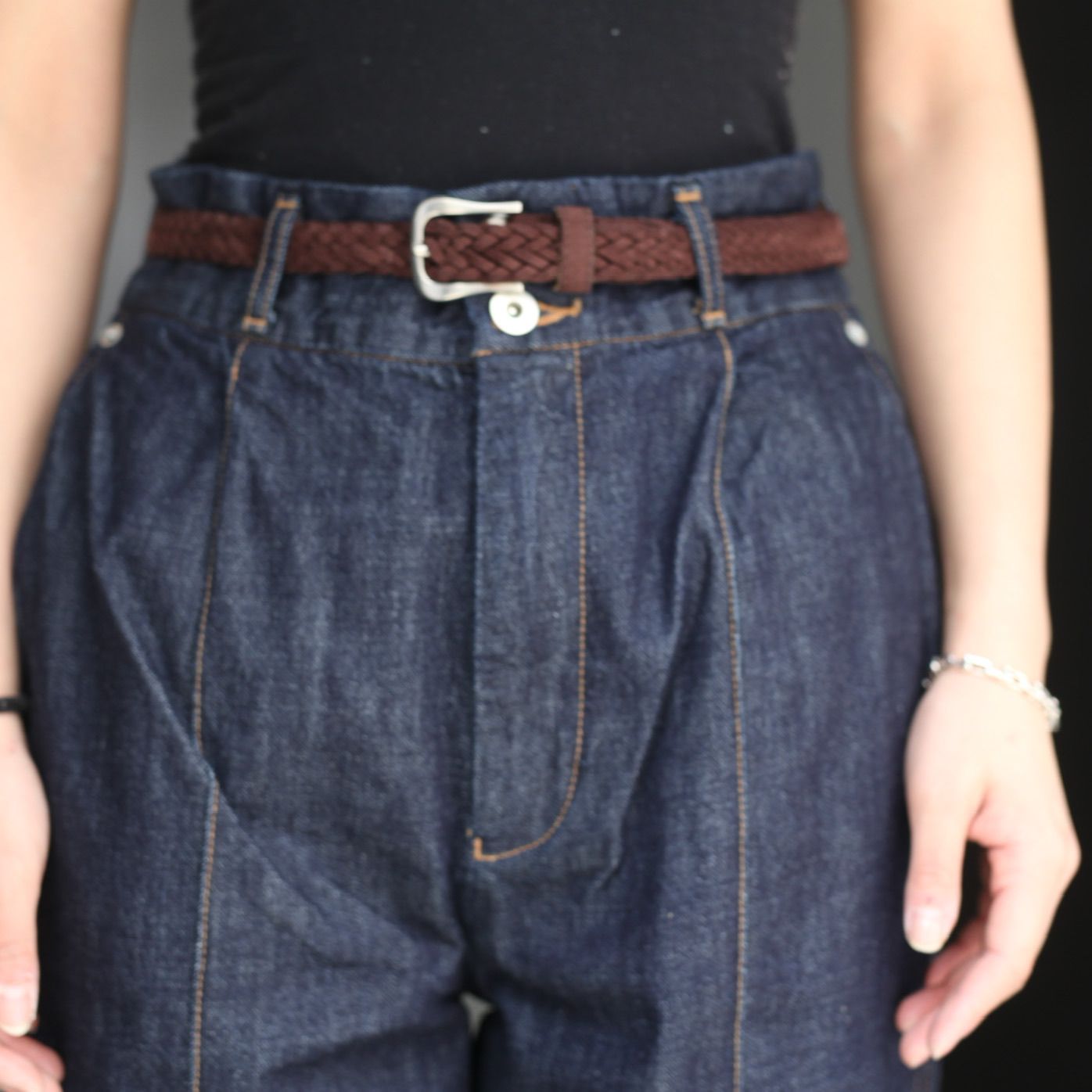 TTT MSW - 【残りわずか】Organic Cotton Denim Straight Pants