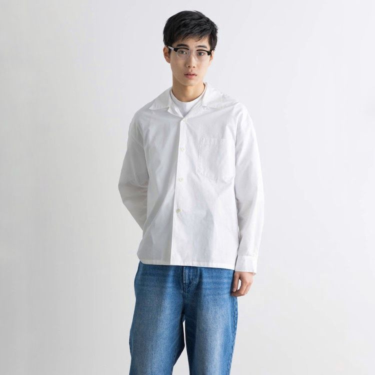 【残り一点】Thomas Mason Open Collar Shirt
