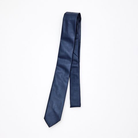 【残りわずか】55mm Leather Tie(NAVY)