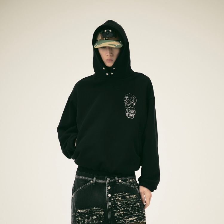 【残り一点】TC Angels Crystal Embellished Hoodie