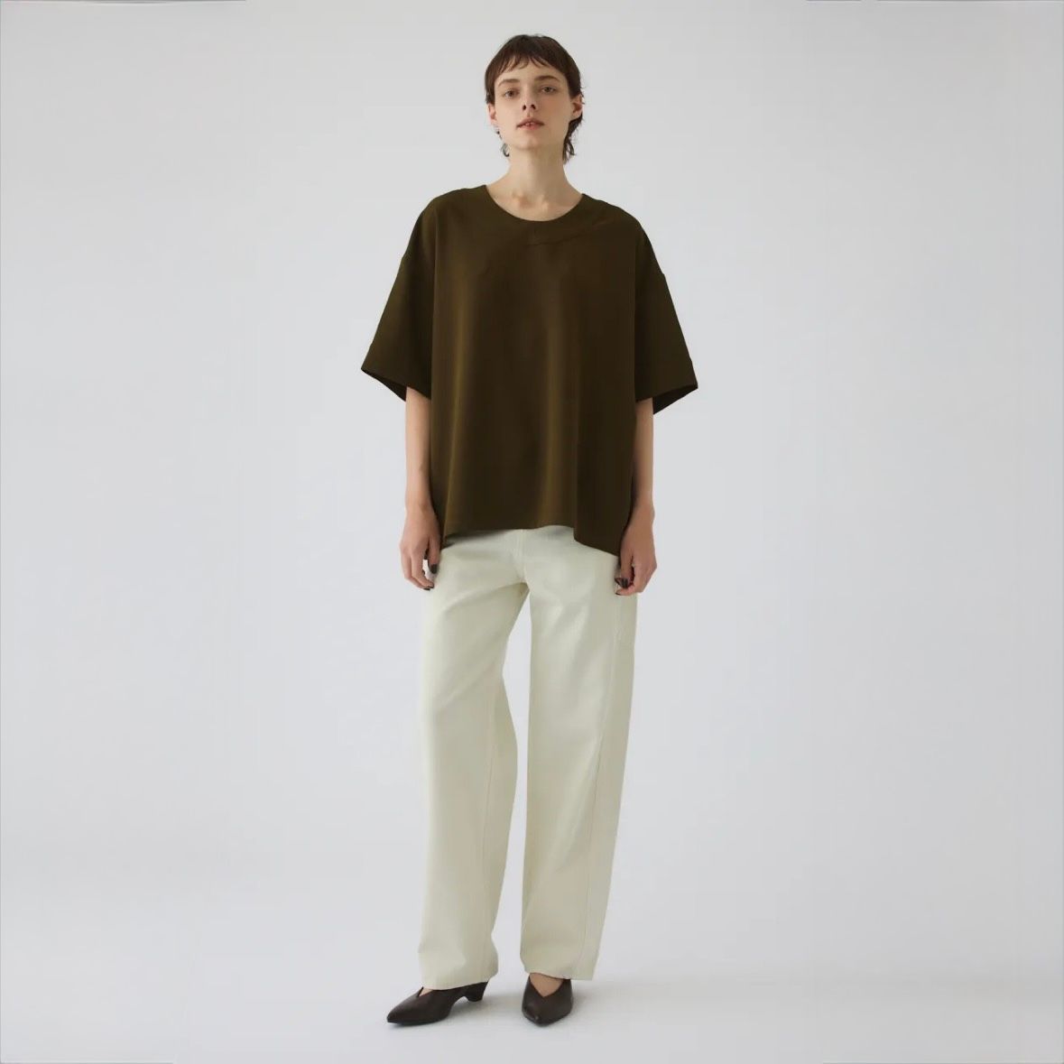 【残り一点】Georgette U-Neck Tops