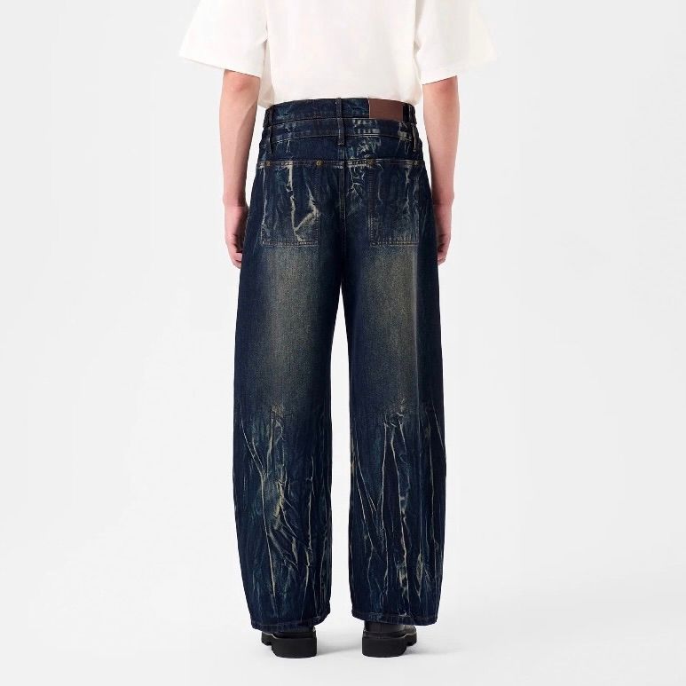 【残り一点】Gradient Tie Dye Denim Trousers