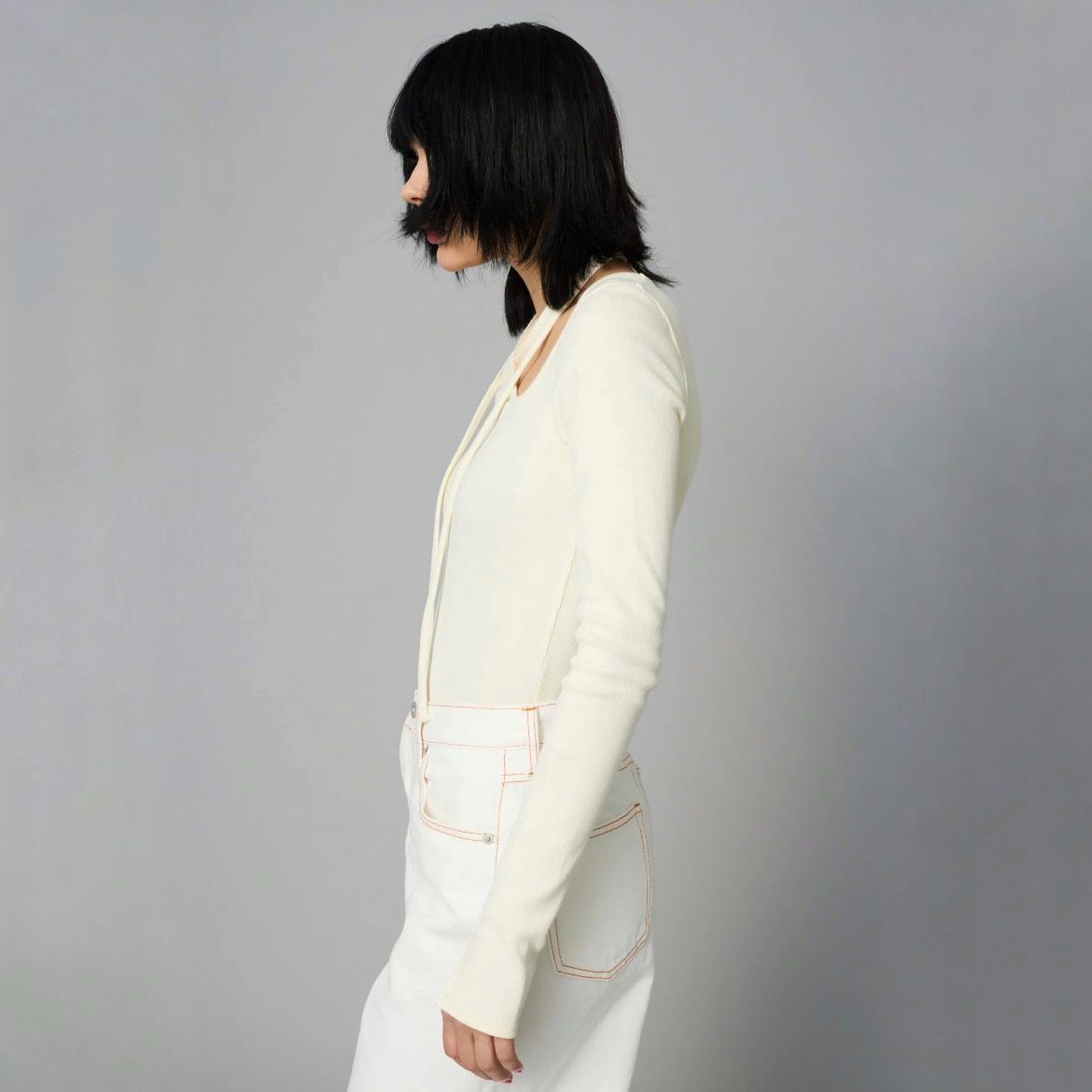 【残り一点】Wave Neck Tops
