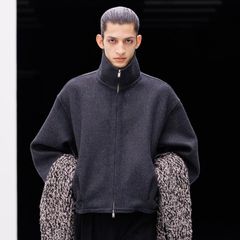 【残り一点】Wool Cashmere Balloon Silhouette Blouson