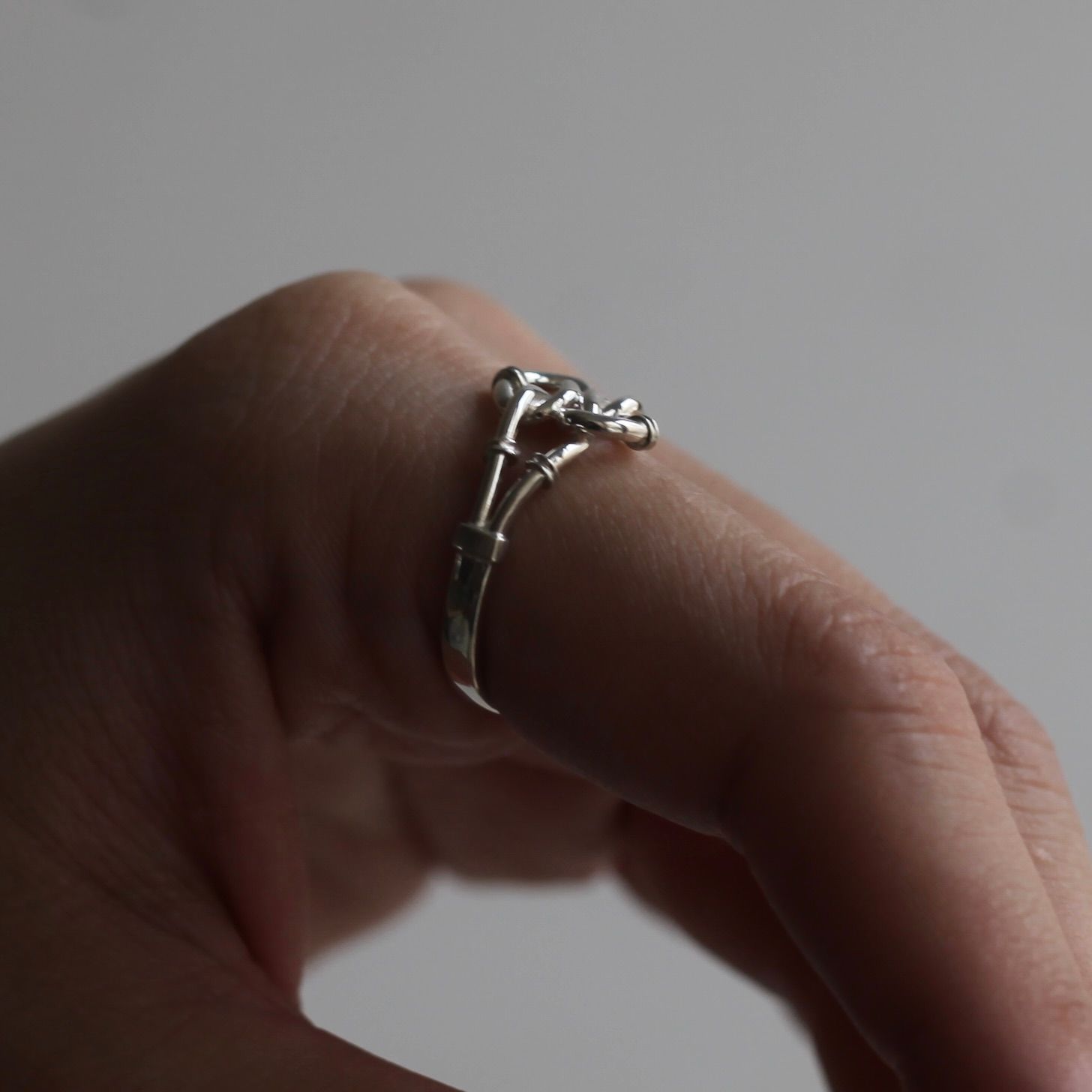 【残り一点】Vintage Vertical Knot Ring