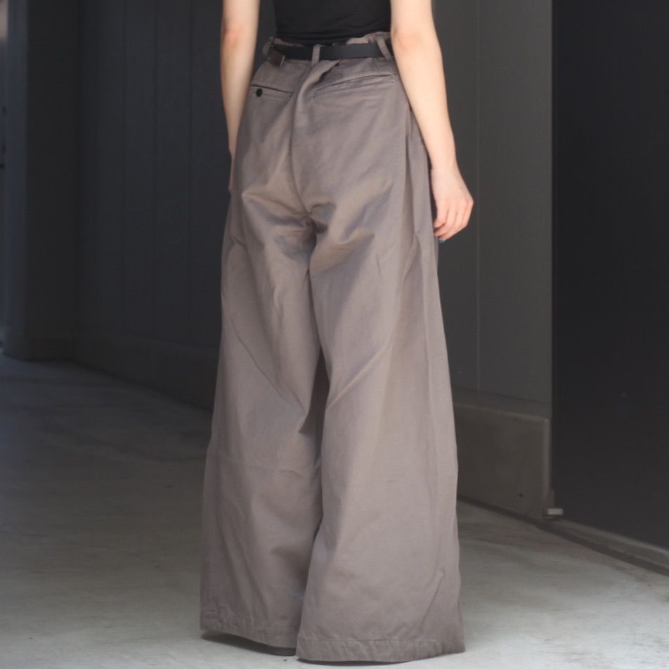 【残り一点】Wrapped Work Trousers With Night-Cut(AGED TWILL)