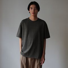 【残り一点】Dyed Raw-Edge Stripe Tee