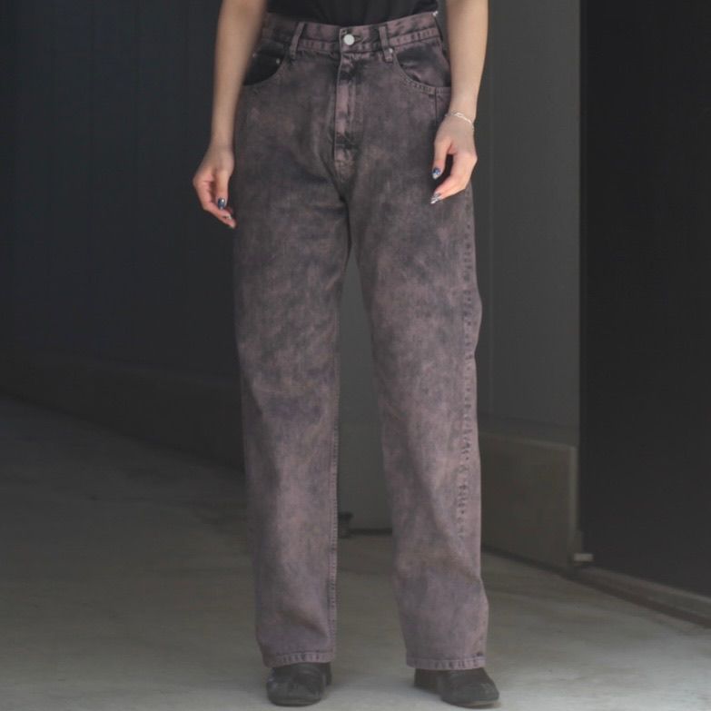 YOKE - 【残り一点】Bleach & Over Dye Denim Wide Straight 5P