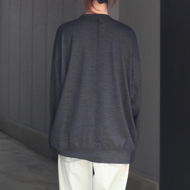 【残り一点】オーバーサイズリラックスウールL/S TEE