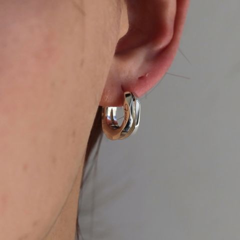 【残り一点】Crockery Double Pierce 右耳用(SILVER)