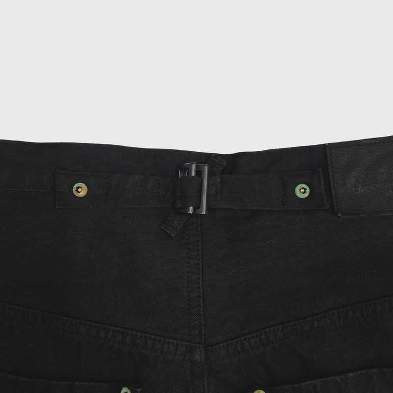 【残り一点】Cut Off Heavy Short Wide Jeans(AGED CANVAS)
