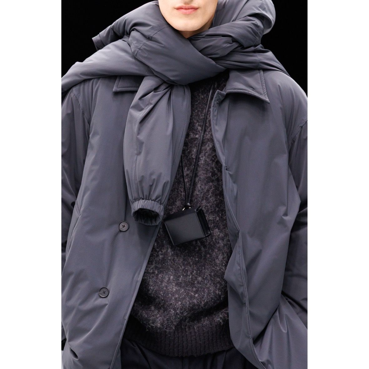 【残り一点】Nylon Puffer Half Coat