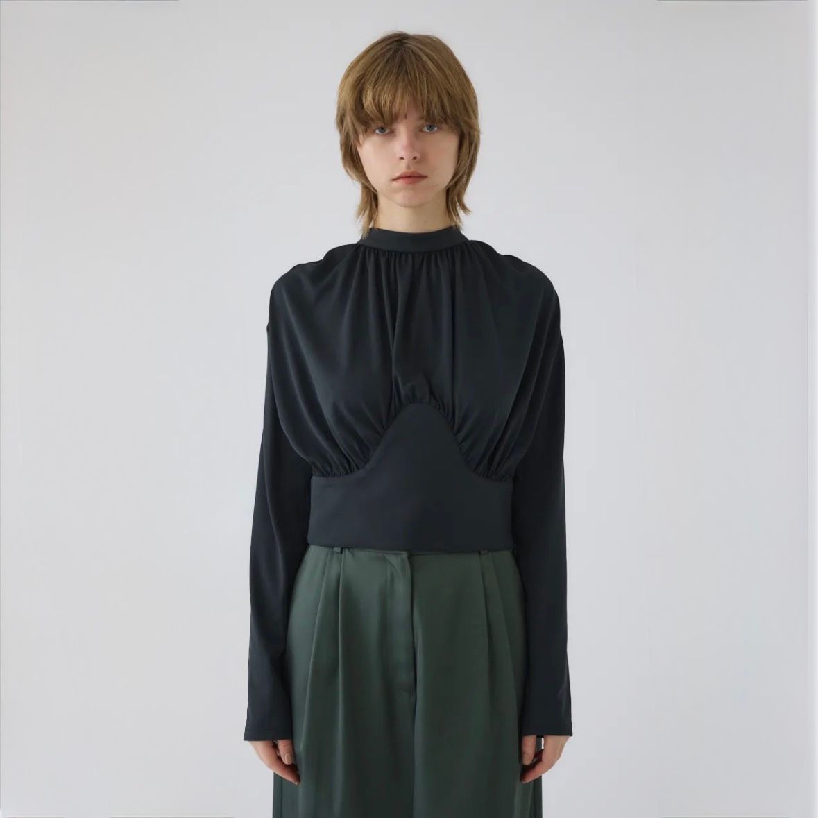 【残り一点】Hidden Detail Drape Tops