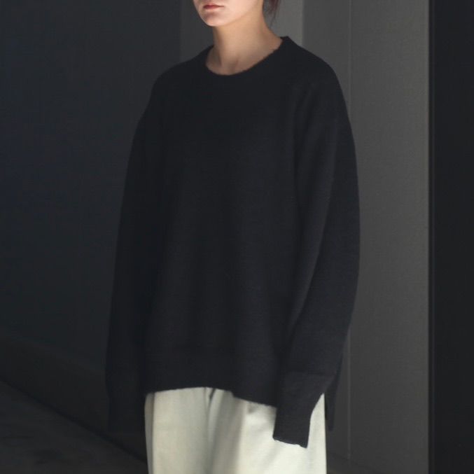 【残り一点】Wool/Alpaca Milled Knit Crew Neck LS